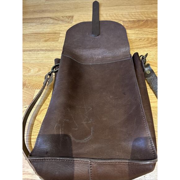 Balibetov Matera Bag Brown Leather Handcrafted Argentina strap Yurba Large - Picture 7 of 16